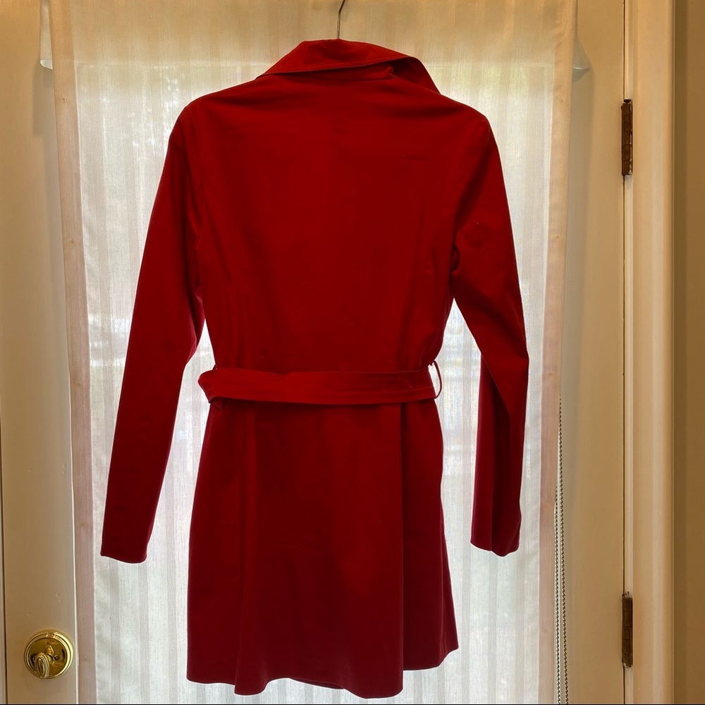 Max Mara Red Trench Coat size small - Picture 10 of 12